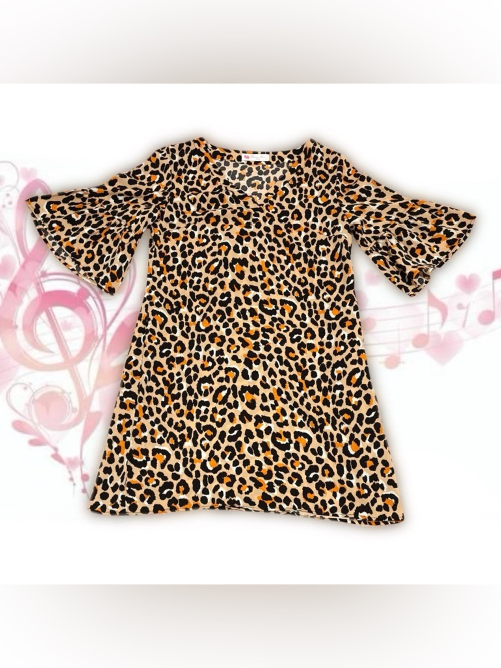 buenos ninos leopard print dress